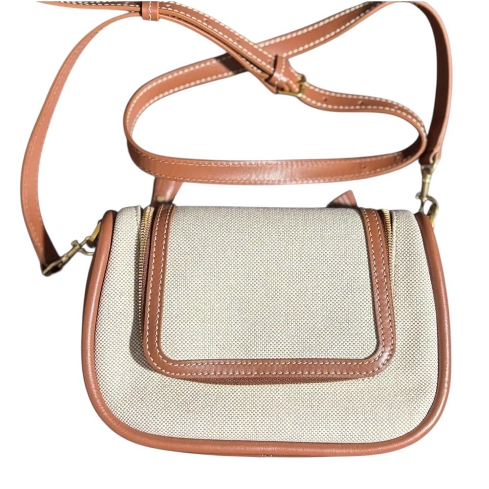 Anya Hindmarch Canvas & Leather Crossbody – Natural/Tan | NWT - Picture 6 of 14